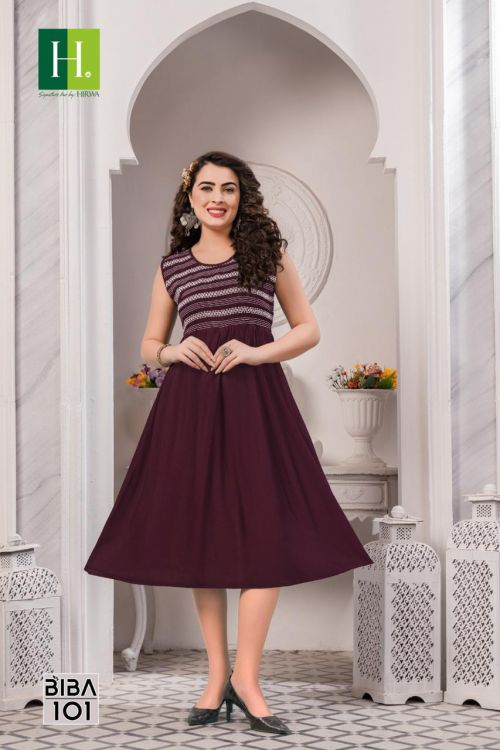 Hirwa Biba Designer Kurti Catalog